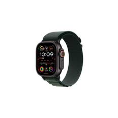 Apple Watch Ultra 2 GPS + Cellular 49mm - Black Titanium Case with Dark Green Alpine Loop - Large