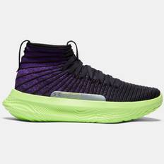 Unisex Under Armour FUTR X ELITE Start Of Season Basketball Shoes Black / Morph Green / Purple 44.5