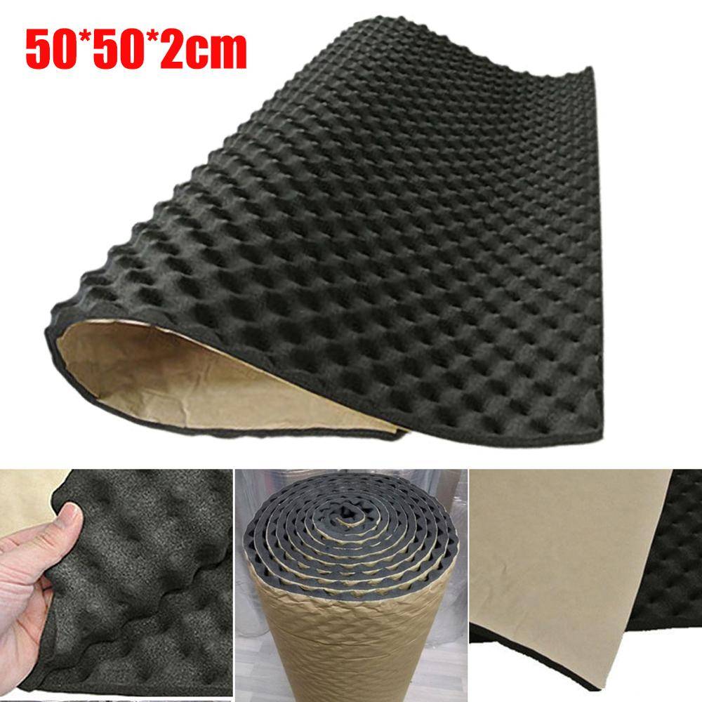 100*50*2/ 50*50*2 bil ljuddämpande matta ljudisolering akustisk dämpande skum subwoofer matta ljud värmeisolerande pad - 100 x 50cm