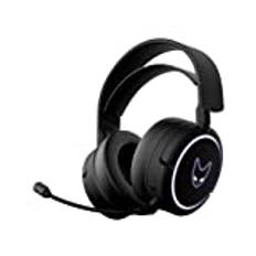 Oversteel - Kanthal Wireless Gaming Headset 7.1, integriertes Mikrofon, 20 Stunden Akkulaufzeit, PC/PS5/PS4/Xbox/Switch-kompatibel, Schwarz