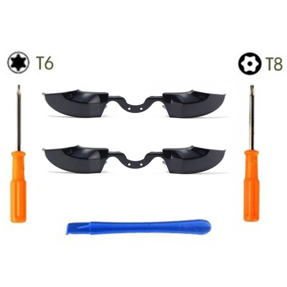 Ergonomiske Lb Rb Bumpers Triggers, Til Xbox One Elite Controller, Reparationsreservedele, Abs, Høj kvalitet, Til Xbox One S, Mærkestand, Frisk look