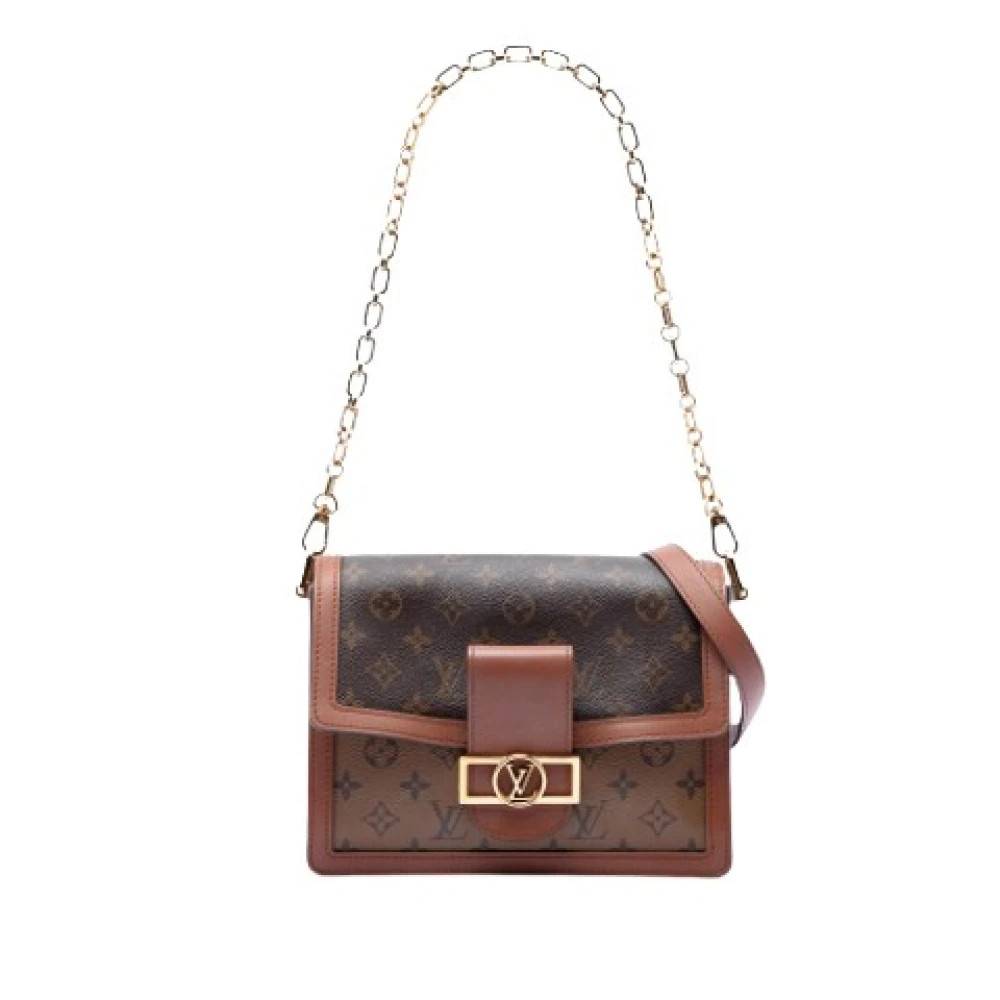 Louis Vuitton Vintage Pre-owned Dauphine Skuldertaske - Vintage - Dame - Brun - ONE SIZE - Uld