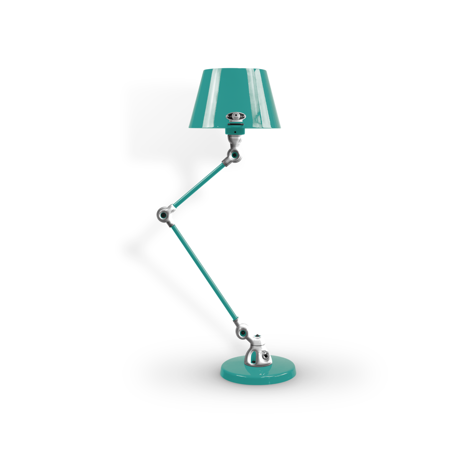 Aicler AID373 bordlampe fra Jieldé - Water blue / Poleret/blank