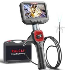 Ralcam Endoskopkamera 6,2mm Endoscope Camera - 360° Endoskop Schwenkbarer 4,3" HD 720P Inspektionskamera mit Licht Rohrkamera, Kameras mit 6 LED, IP67 Wasserdicht 1m Kanalkamera Lenkendoskop