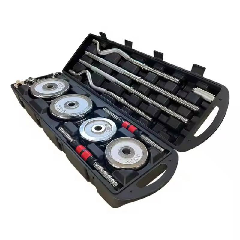Factory Wholesale Price Weight Lifting Dumbbells Round Paint Barbell Dumbbell Set Adjustable Weight Dumbbell and Barbell Sets