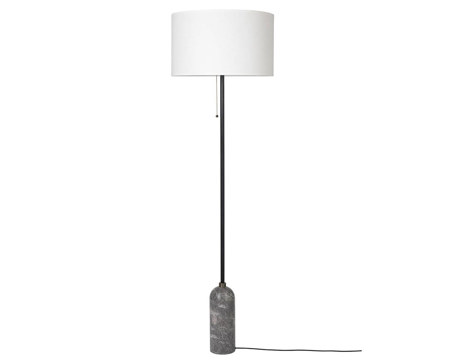 Gravity Golvlampa | Grå Marmor, Vit (Golvlampa | H169 cm)