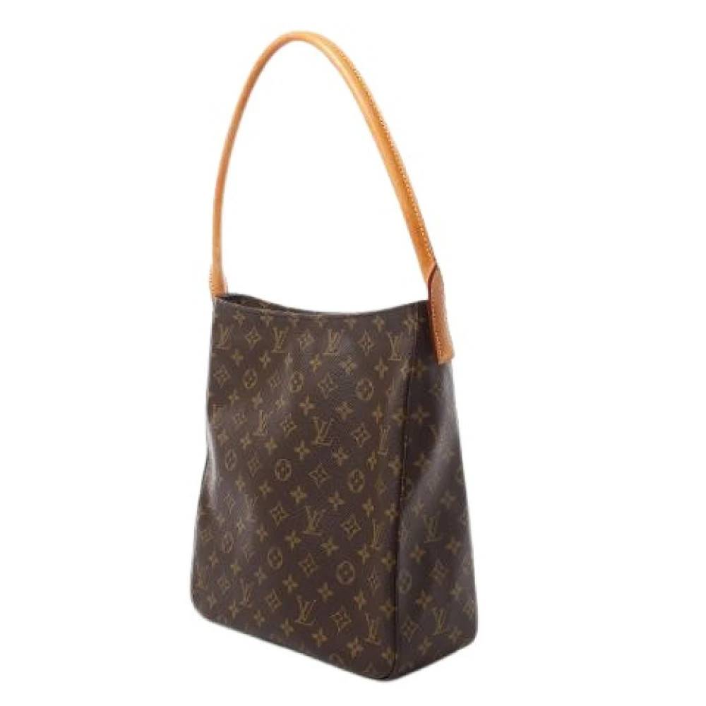 Louis Vuitton Vintage Pre-owned Looping GM Skuldertaske - Vintage - Dame - Brun - ONE SIZE - Uld