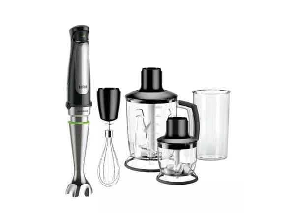 Braun | MultiQuick 7 stavblender | MQ 7045X | stavblender | 1000W | Antal hastigheder: 6 | hakker | Sort/rustfrit stål