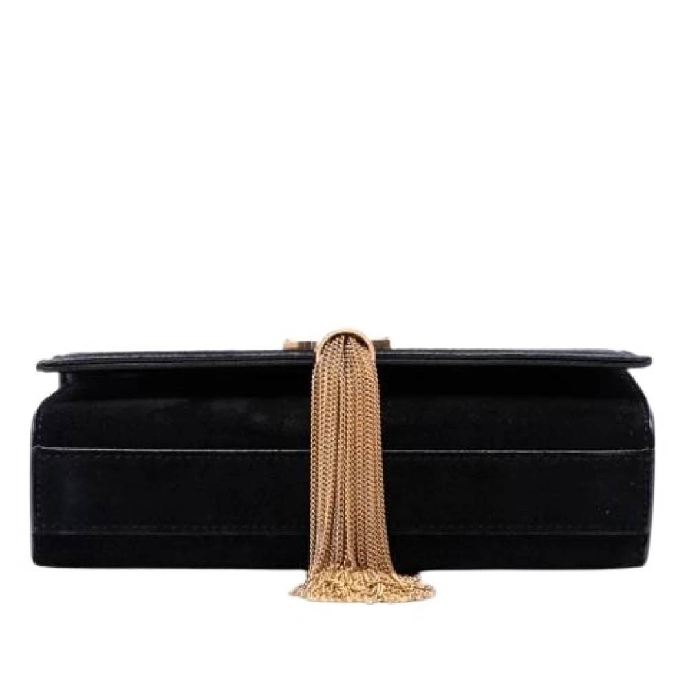 Yves Saint Laurent Vintage Pre-owned Kate Skuldertaske - Vintage - Dame - Sort - ONE SIZE - Uld