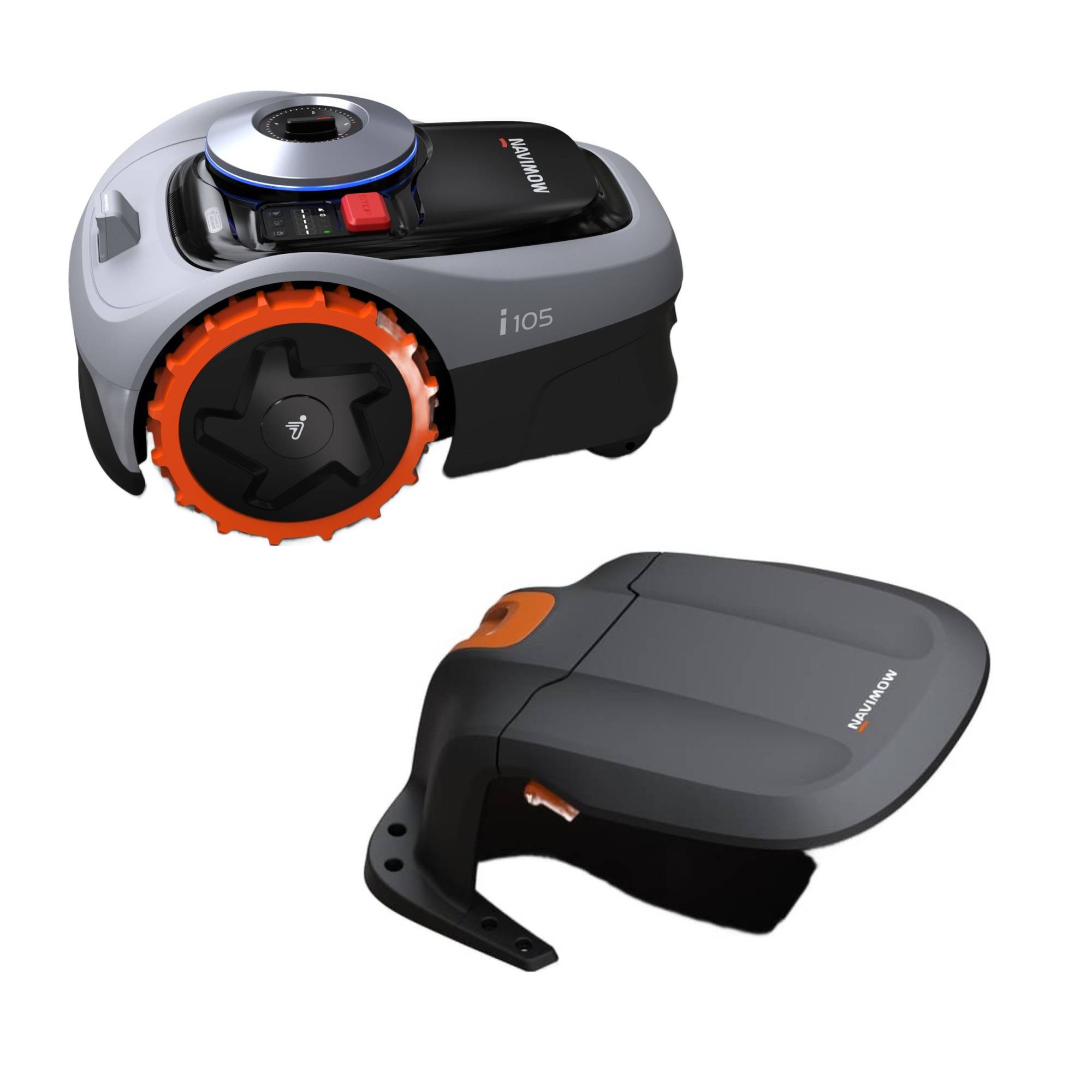 Segway Navimow i105 Robotplæneklipper + Garage - Bundle - Fri fragt og klar til levering - Prismatch