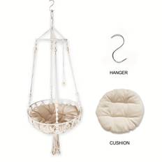 TEMU 1pc Simple Cat Hammock Basket, Home Pet Swing Net, Pure Handcrafted, Christmas Gift Halloween Gift For Cats And Dogs, Small Pet Bed