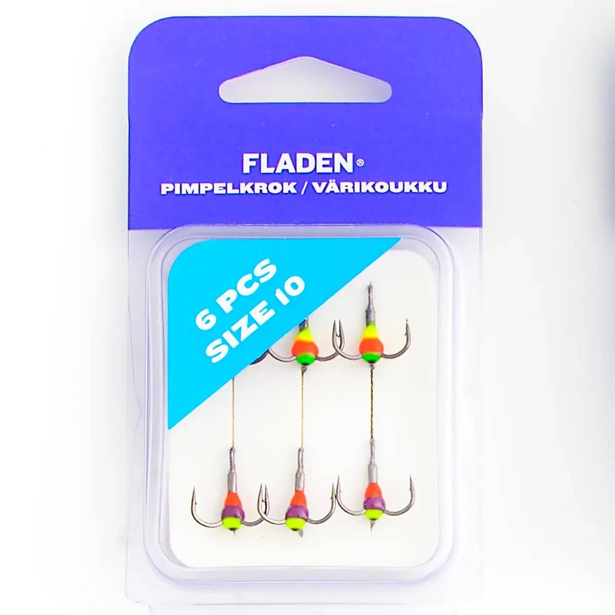 Pimpelkrok 6-pack från Fladen Fishing - Strl 10
