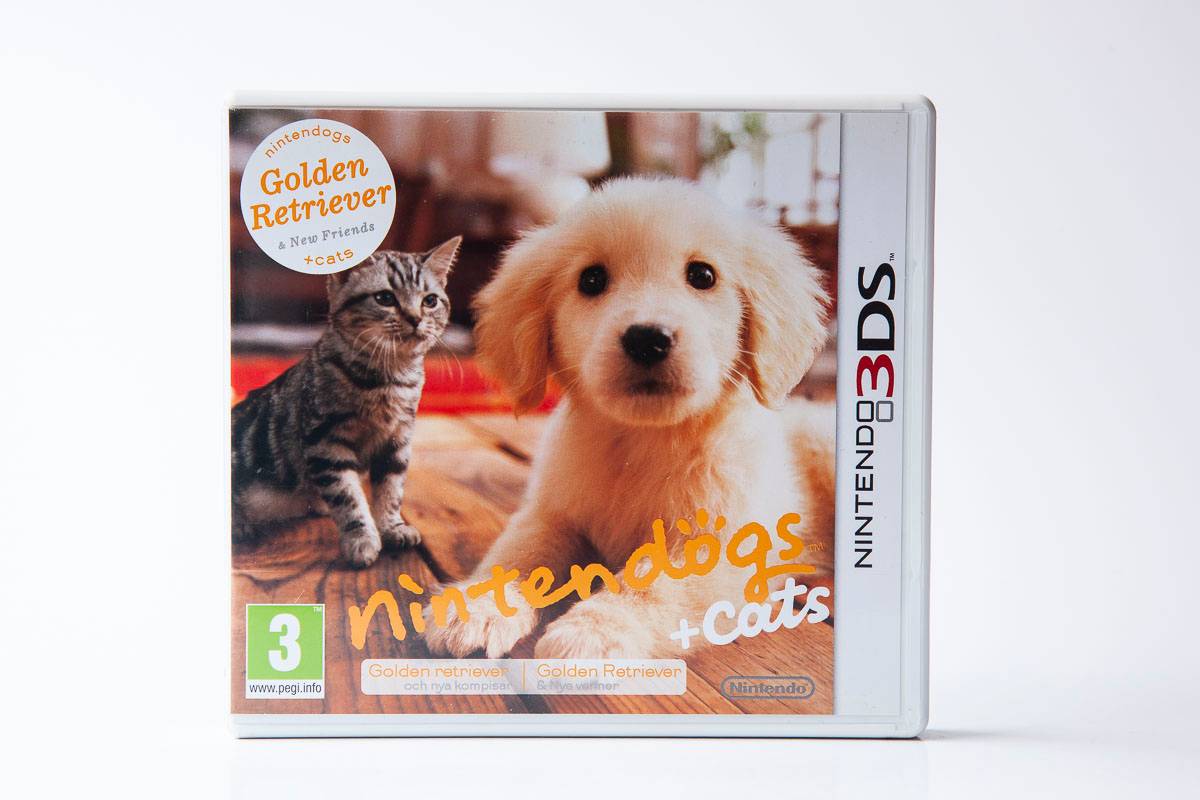 Nintendogs + Cats: Golden Retriever & New Friends(3DS brugt) – fransk cover