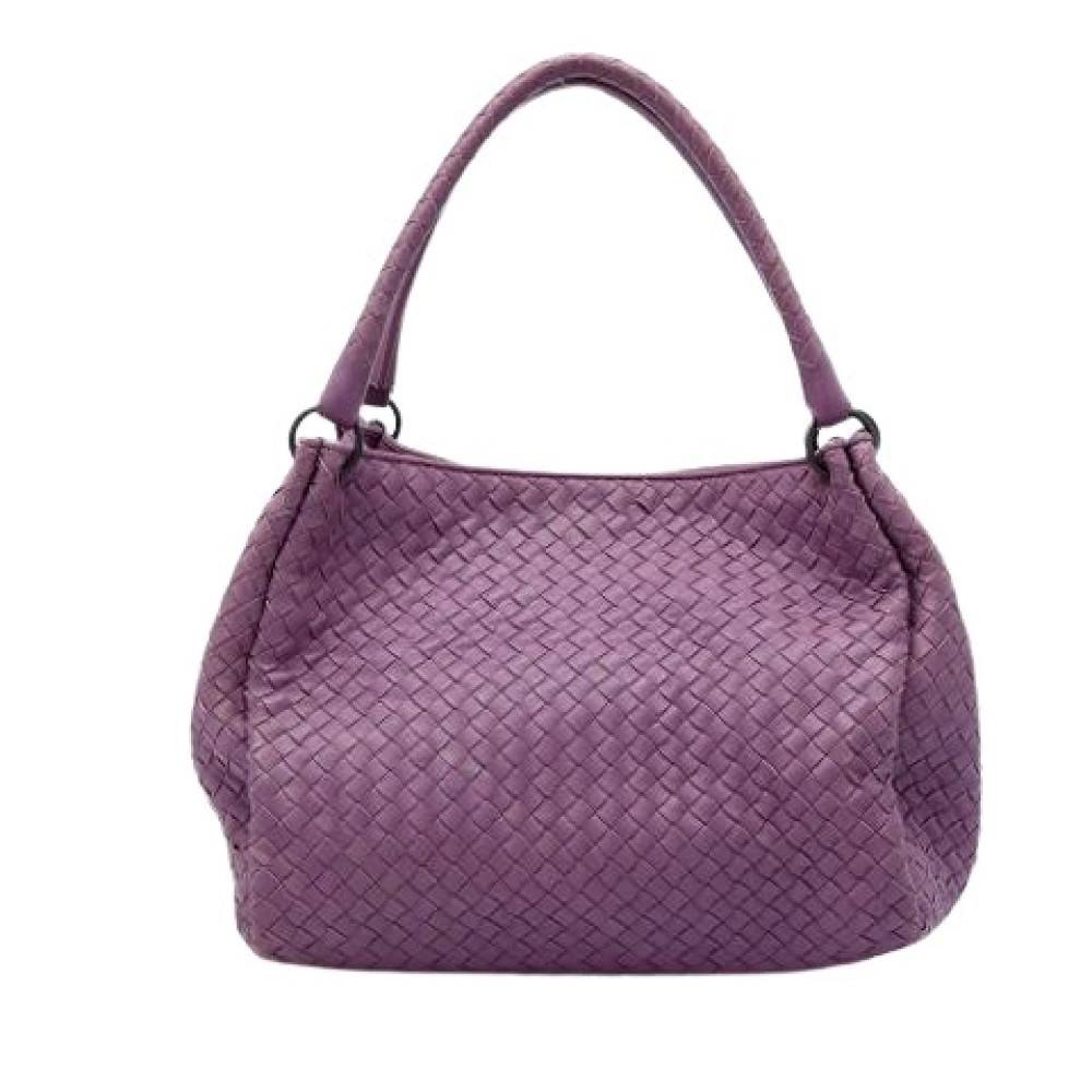 Bottega Veneta Vintage Pre-owned Vintage Woven Tote - Vintage - Dame - Lilla - ONE SIZE - Læder