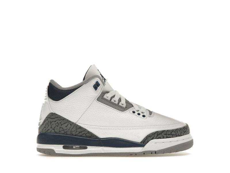 Jordan 3 Retro Midnight Navy (GS) - 38.5 / Levering 3 til 6 dage
