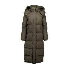 Woolrich, Frakke, Dame, Grøn, XL, Nylon, Aurora Long Parka