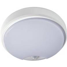 Robus OHIO 12W IP54 Circular Bulkhead 3000 4000 5700K PIR With White and Black Trims