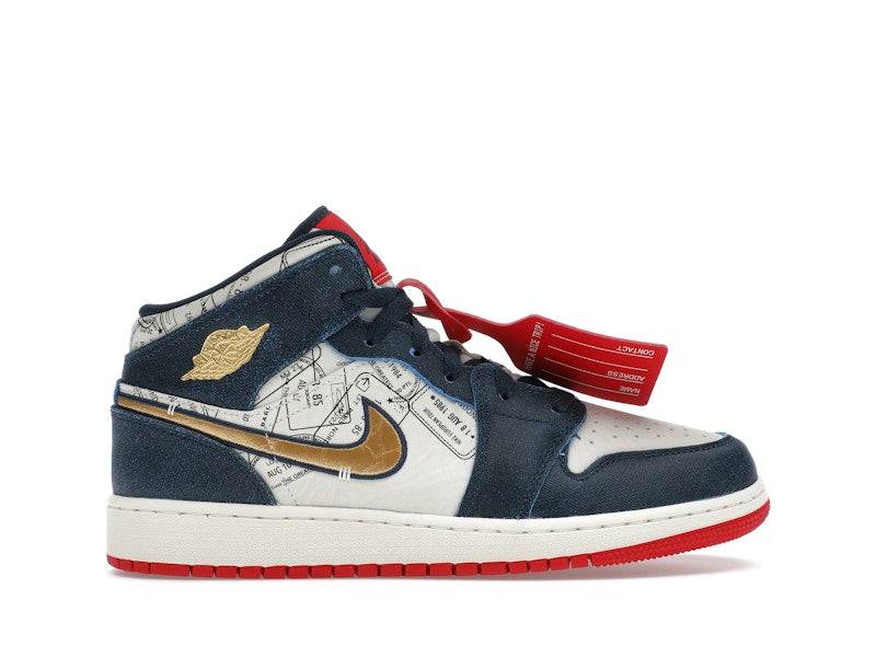 Jordan 1 Mid SE Take Flight Gold Swoosh (GS) - 36.5 / Standard