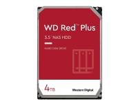 (ComputerSalg) WD Red Plus WD40EFPX - Hårddisk - 4 TB - inbyggd - 3.5 - SATA 6Gb/s - 5400 rpm - buffert: 256 MB