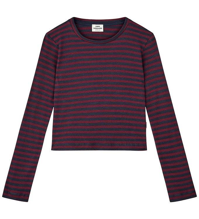 Mads Nørgaard Bluse - Tikka - Sky Captain/Winetasting - Mads Nørgaard - 10 år (140) - Bluse