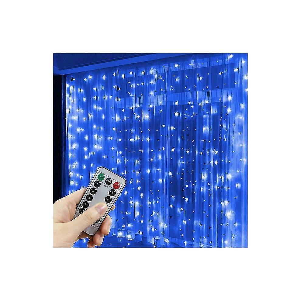 (6x2M, Blue) 3m 4m 6m Usb Curtain Garland Festoon Led Light Christmas String Lights Christmas Decorations 2024 Holiday Wedding Decorative