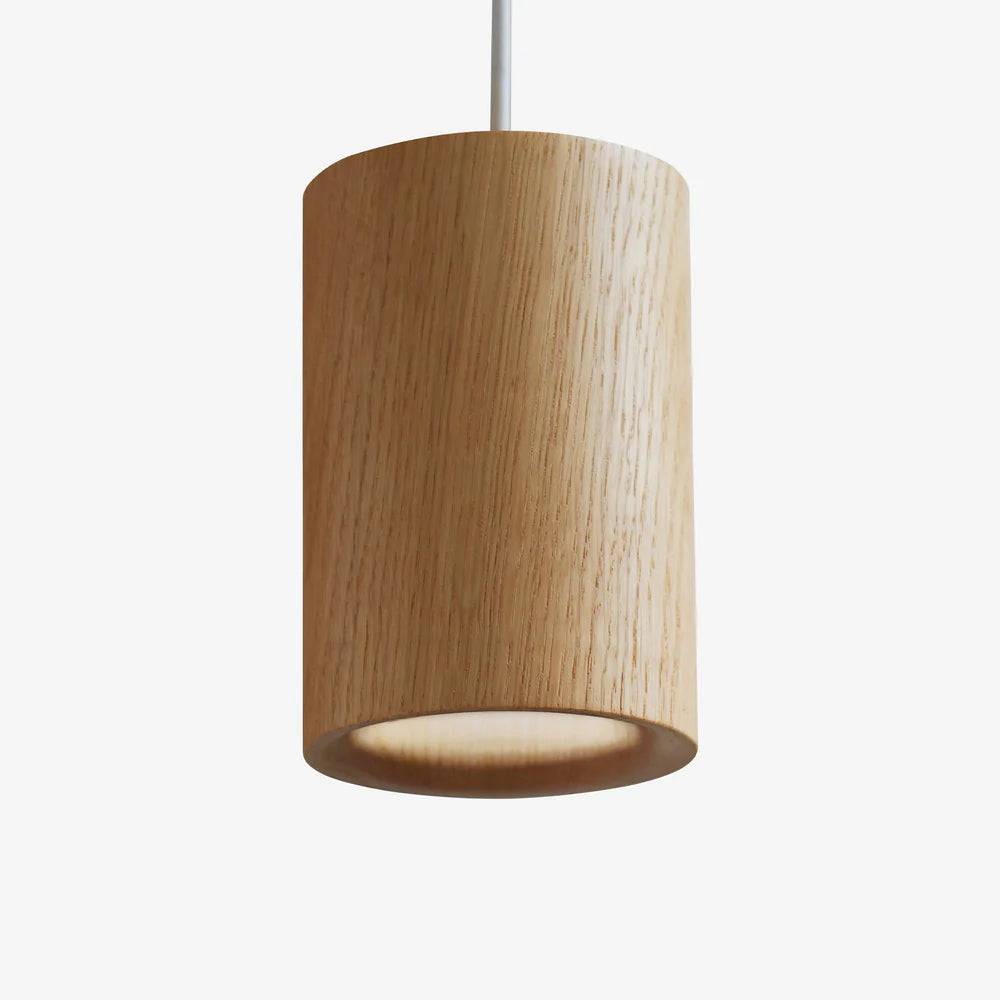 SOLID Pendant Cylinder Terence Woodgate - Natur egetræ