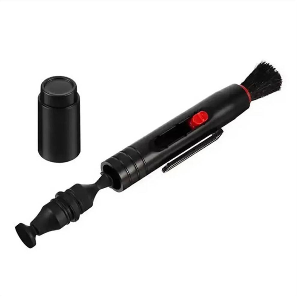Kit Lens Cleaner Pen Støvrenser til DSLR VCR DC Kamera Linser Filtre Rengøring Udtrækkelig Sort Børste