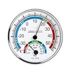 Fuktighetsmätare, rumstemperaturtermometer, fuktighetssensor, analog hygrometer | Dubbelläst Design Nummertermometer | Hushållsmeteorologiska hygrometrar för trädgård