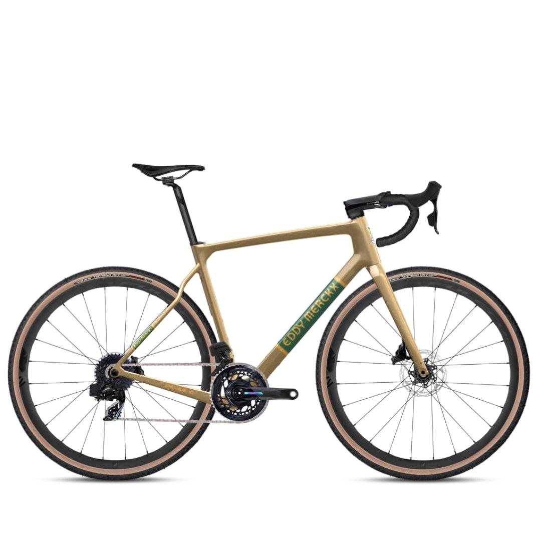 Eddy Merckx Pévèle Carbon 2025 - Sram Force AXS 2x12sp - Fulcrum - 168 / S / Marron (S)