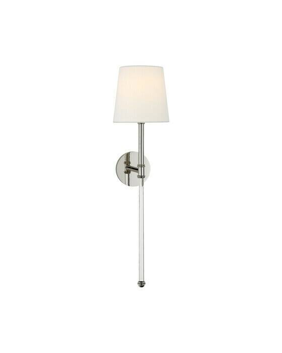Visual Comfort Camille Tail vägglampa nickel - Silver (H: 74,3 x B: 19 cm)