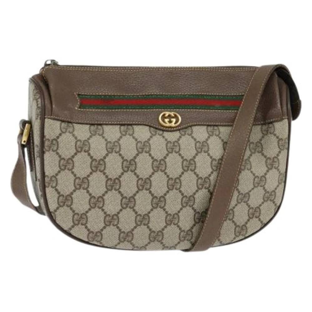 Gucci Vintage Pre-owned Vintage Cross Body Taske - Vintage - Dame - Beige - ONE SIZE - Tyl