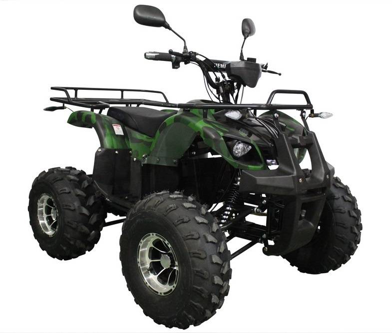 Elektrisk fyrhjuling ATV 1200W grön camo eldriven 4 hjuling barn