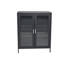Venture Home - Lavt vitrineskab Aciel - Sort
