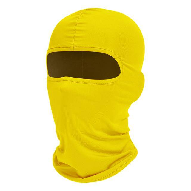 Cykelkeps herr Balaclava Helmask Skidmask Huva Vandring Camping Jakt Taktisk Militär Airsoft Keps Cykelhattar Nackdamask gul
