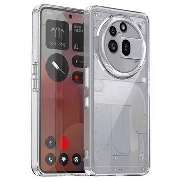 Nothing Phone (3a) Pro Stötdämpande Hybridskal - Transparent