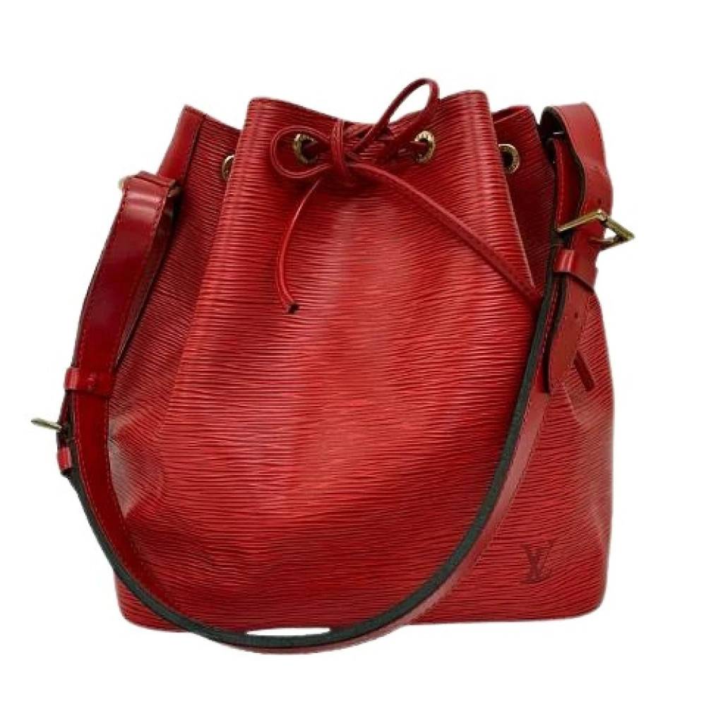 Louis Vuitton Vintage Pre-owned Bucket Bag - Vintage - Dame - Rød - ONE SIZE - Læder