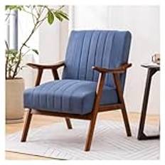 Modern träram fåtölj med avslappnad klädsel snygg vilstol för vardagsrum sovrum eller matsal enkel lässtol fåtölj från Armchair Co.