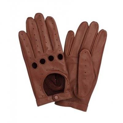 Handskar - HK Bilhandskar Lammskinn Dam (Cognac) (Storlek: 7,5)