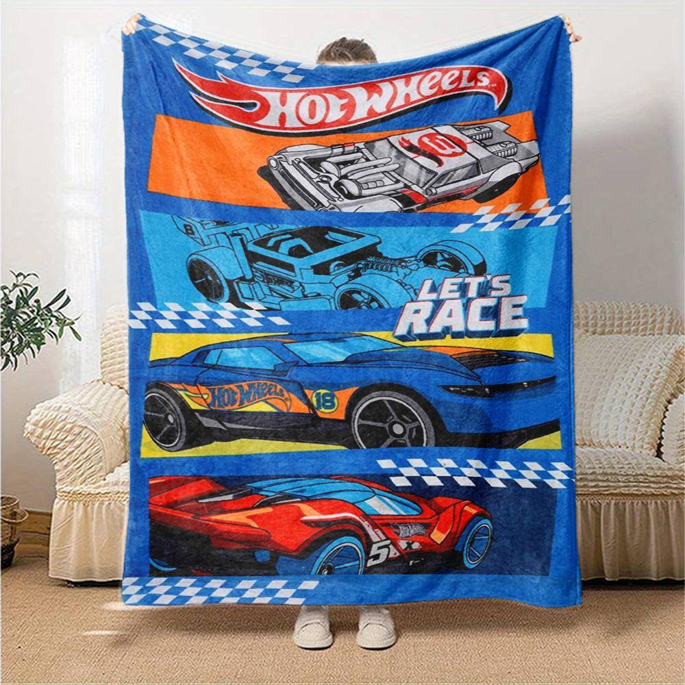 Hot Wheels Blanket Warmthful Decor Suitable for Couch Chair Bed Four Seasons Multipurpose Modern Gift for Travel Home Birthdays