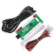 EG STARTS USB-kodare med noll fördröjning till PC-spelkontroller för Arcade Sanwa joystick DIY kit delar Mame Games (5 stift + 2,8 mm kablar)