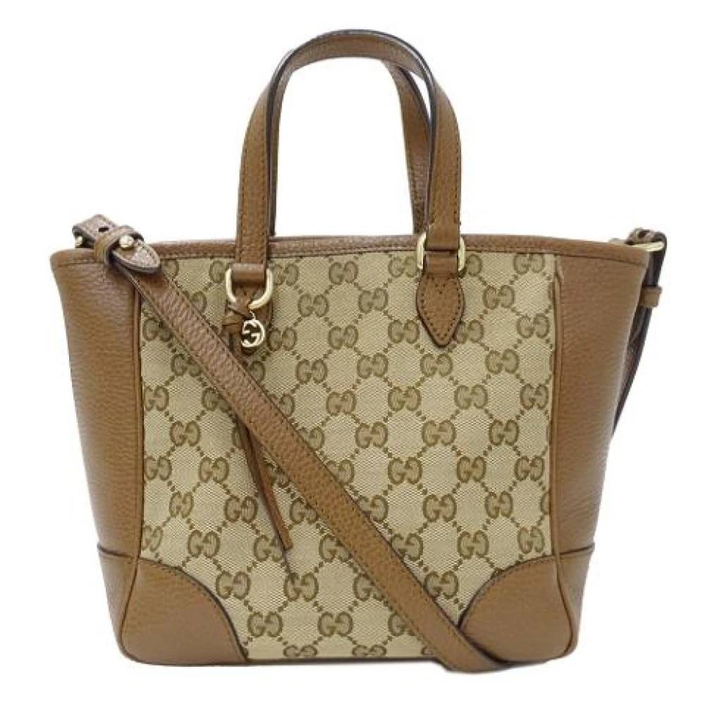 Gucci Vintage - Pre-owned Vintage GG Canvas Axelremsväska Vintage - Dam - ONE Size -