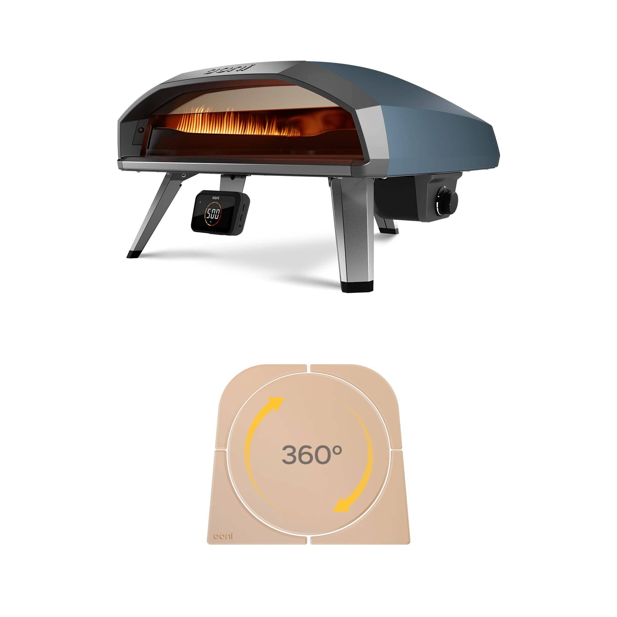 Ooni Koda 2 Pro Rotating Stone Bundle - Slate Blue