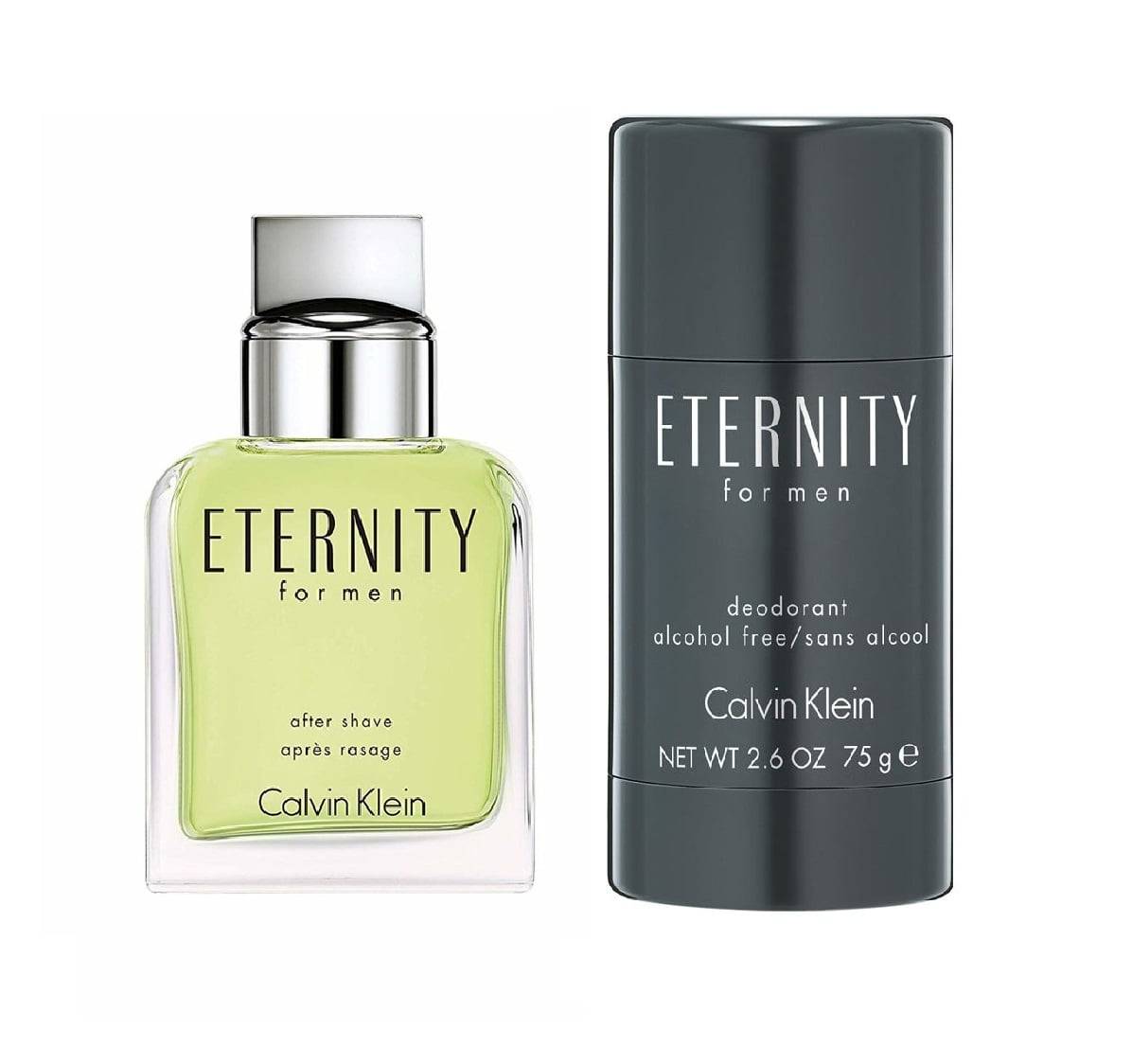 Calvin Klein - Eternity For Men Aftershave 100 ml + Calvin Klein - Eternity Deodorant Stick for Men - Klar til levering - Prismatch