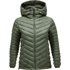 Peak Performance W Frost Down Hood Jkt Dunjackor Pine Needle - Small