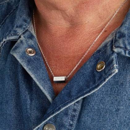Men's Personalised Birth Necklace