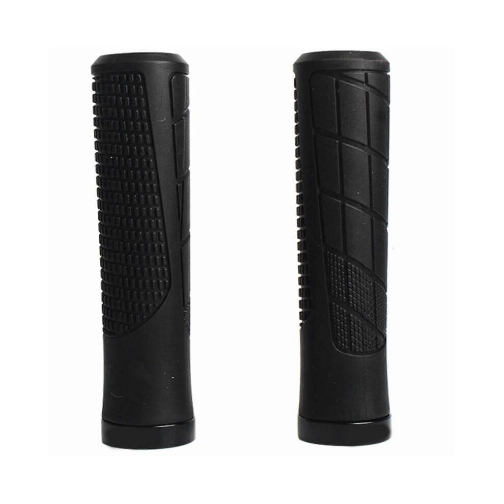 (Black) Comfortable NonSlip Rubber Bicycles Handlebar Grip Road Bike Handlebar Grip Single Locks On Bike Grip Cycling Part Purple