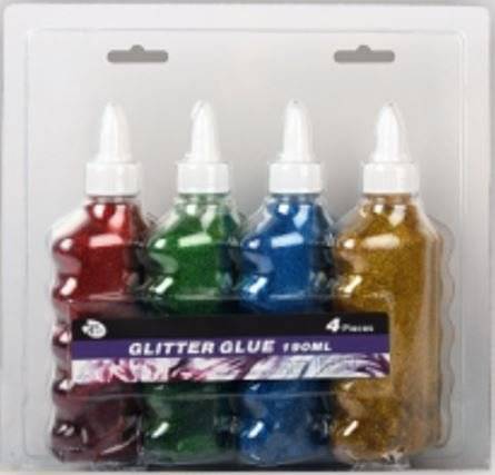 Glitterlim Guld/silver 190ml 2-pack