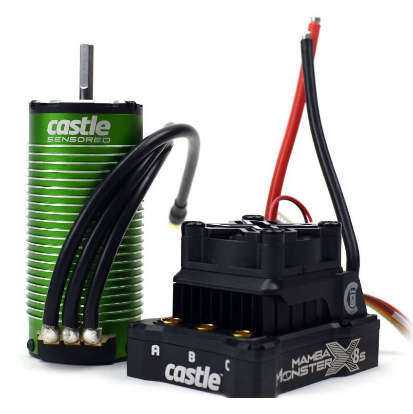Castle Mamba Monster X, 1520-1650KV V2 Sensor 3-8S Combo