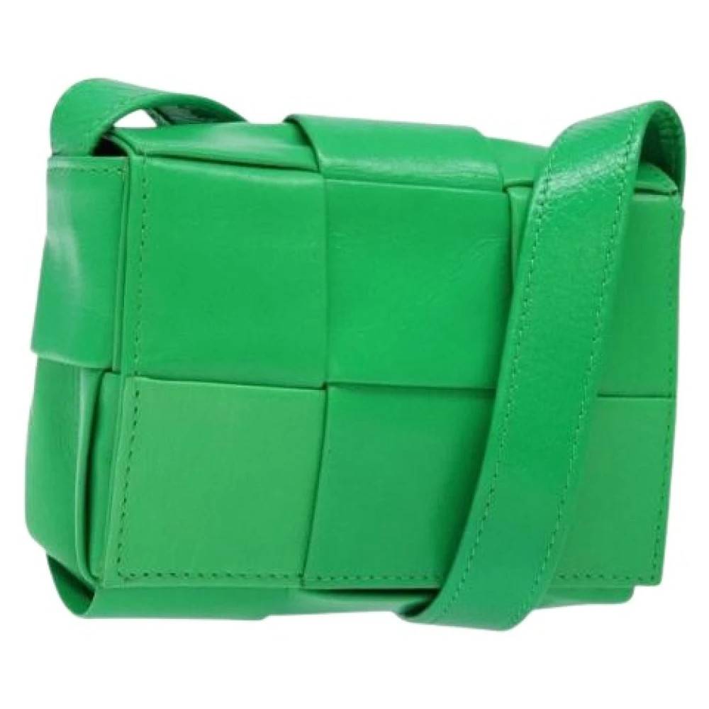 Bottega Veneta Vintage Pre-owned Vintage Skuldertaske - Vintage - Dame - Grøn - ONE SIZE - Uld