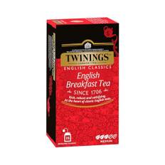 Twinings English Breakfast Schwarztee 50g, 25 Teebeutel, Voller, runder und kräftiger Schwarztee aus den besten Teegärten von Sri Lanka und Indien. Black Tea 1er Pack (1 x 50 g)